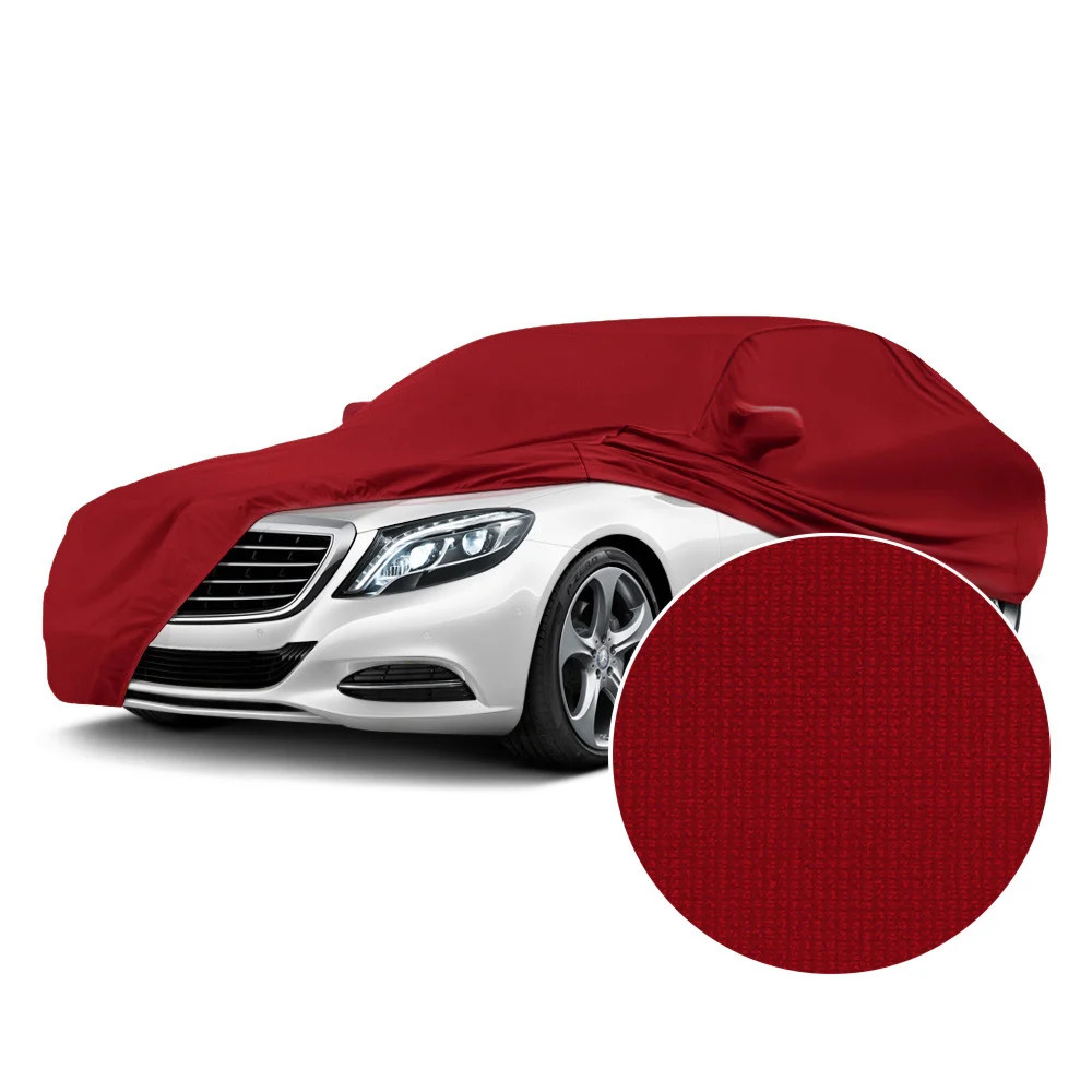 For Chevy Monza 75-80 Coverking Satin Stretch Indoor Pure Red Custom Car Cover