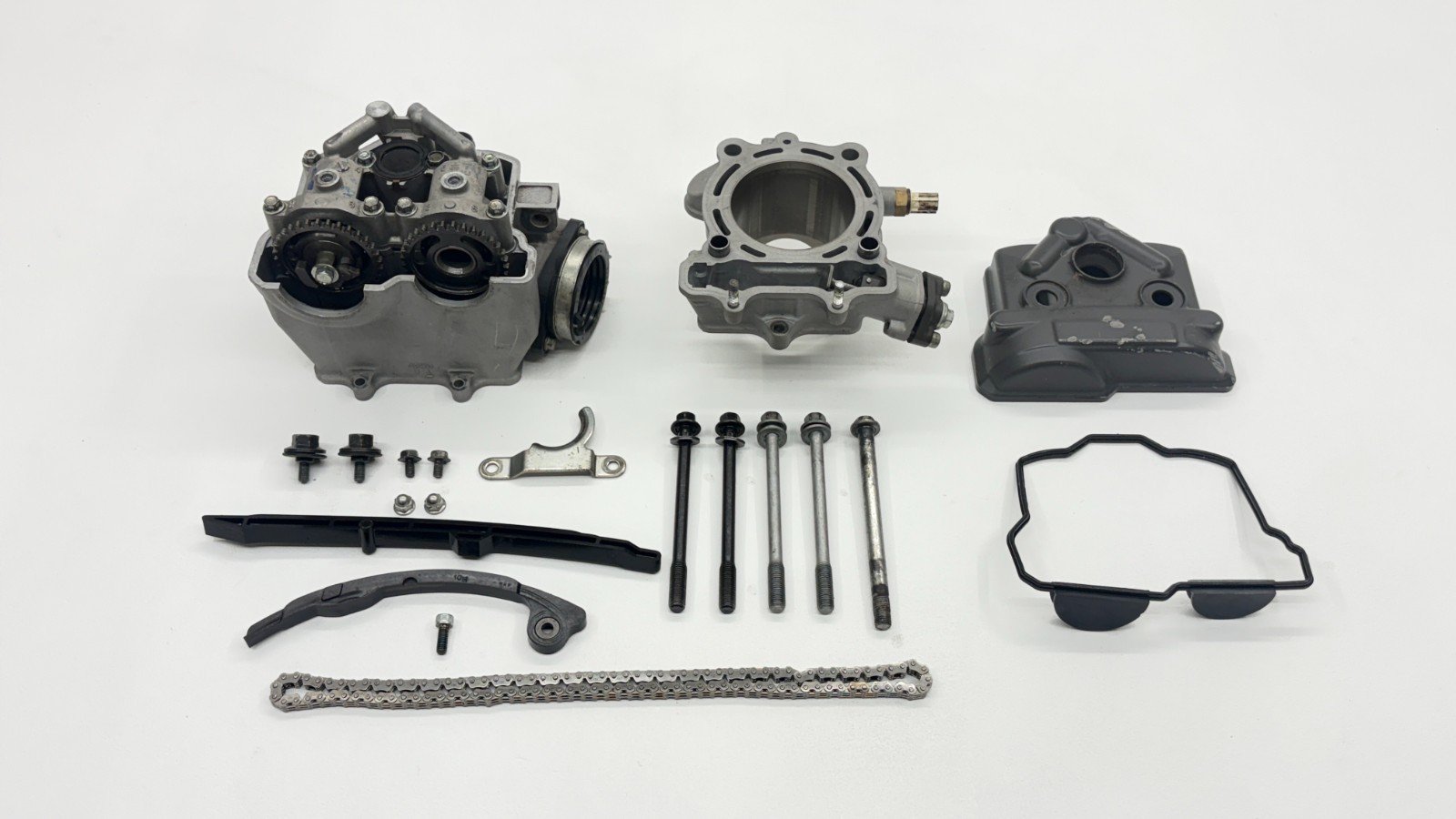 2015 Suzuki RMZ250 Cylinder Head Assembly 4-stroke Timing Guides OEM 11100-49H10