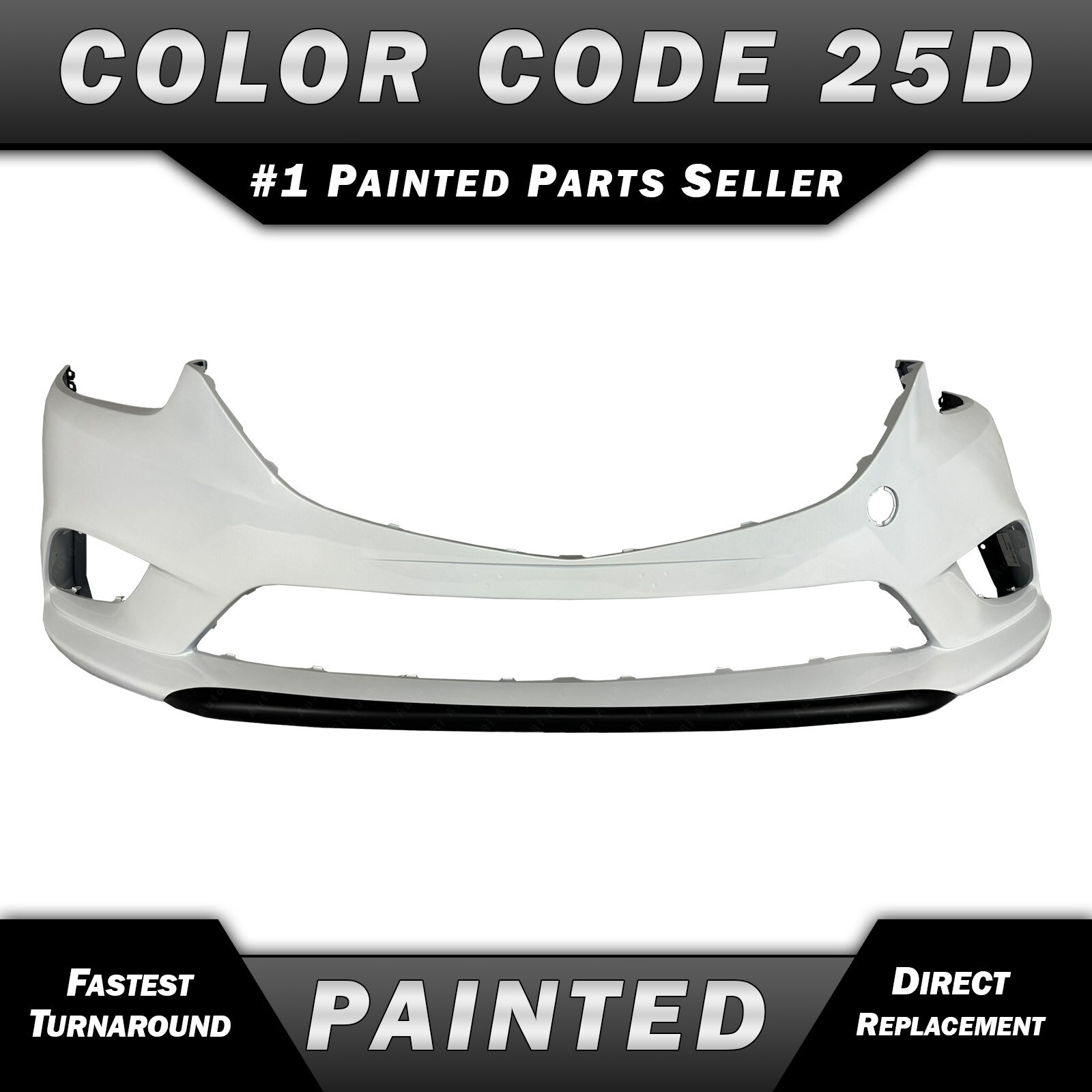 NEW Painted *25D - White* Front Bumper Cover Replacement for 2014-2017 Mazda 6