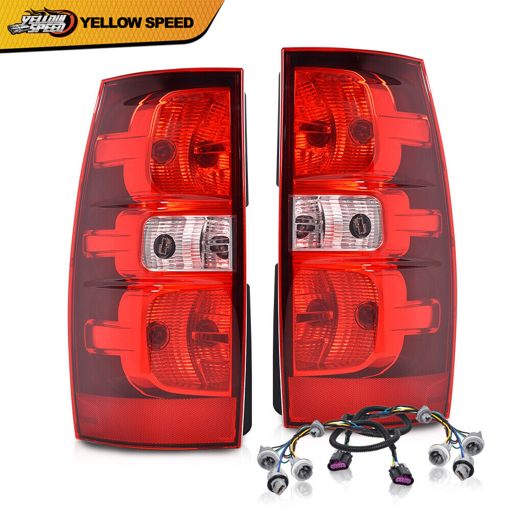 Fit For 2007-2014 Chevy Suburban Tahoe Tail Lights Brake Lamps Left+Right