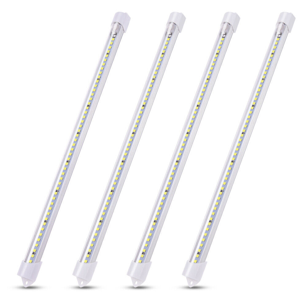 4pcs Car Interior Light Bar 12V 48 LEDs Lights Strip Tube for RV Camper Trailer