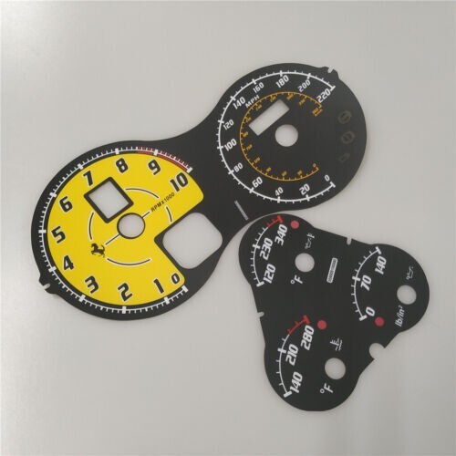 Ferrari F430 05-09 Scuderia Spider Instrument Cluster PLATE MP/H Ferrari F430 05-09 Scuderia Spider Instrument Cluster PLATE MP/H
