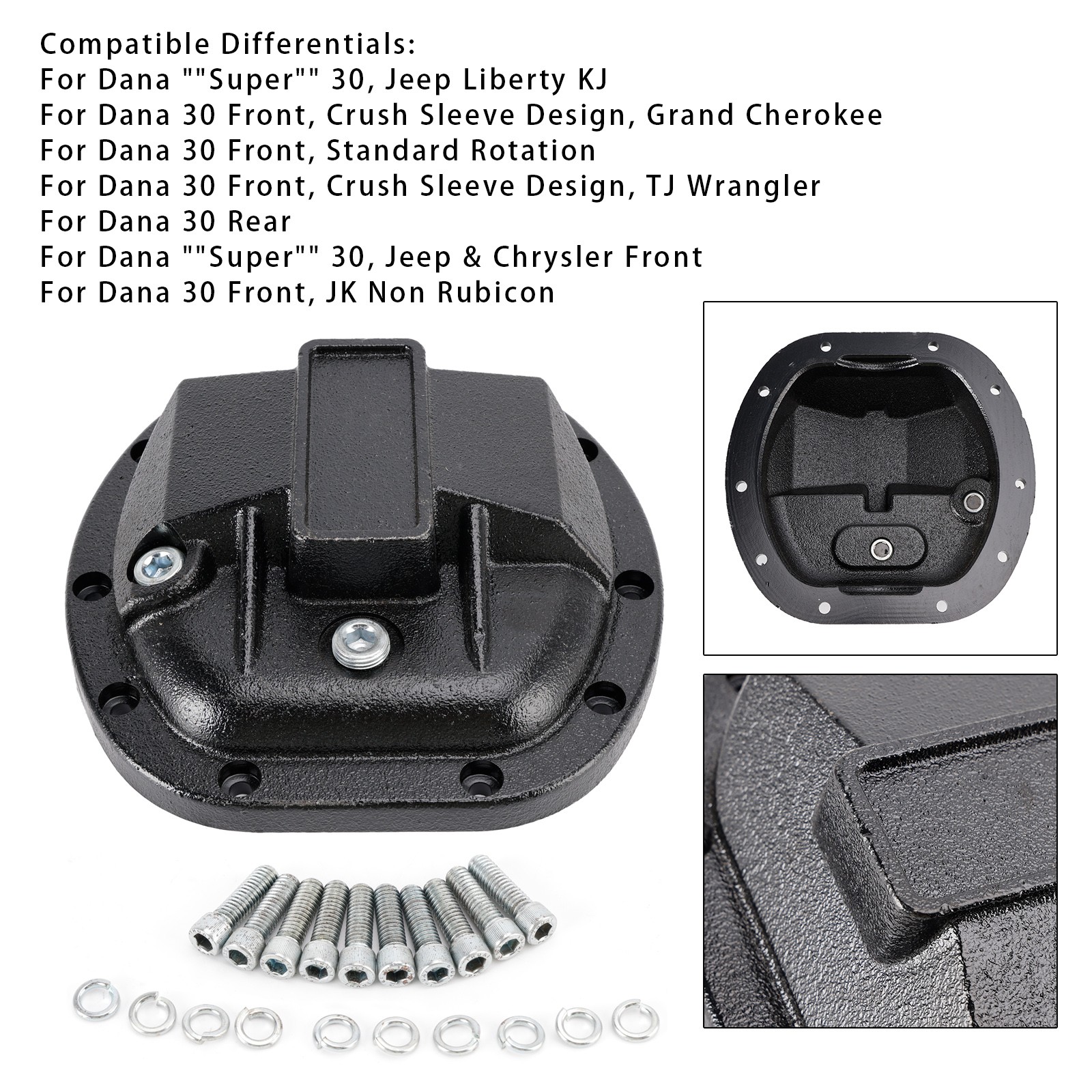 Front Differential Cover YHCC-D30 For Dana 30 Yukon,