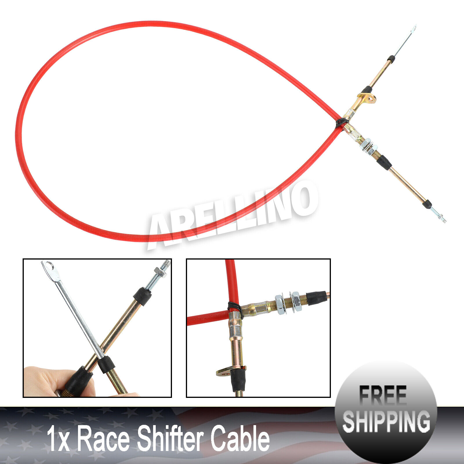 5 FT. Race Shift Cable B&M Shifters AF72-1002 For Race Shifter Cable Suit Most
