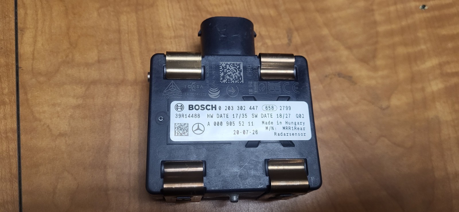 2014-2018 MERCEDES-BENZ CLA RADAR DISTANCE SENSOR 6234448 09A OEM USED *PN379