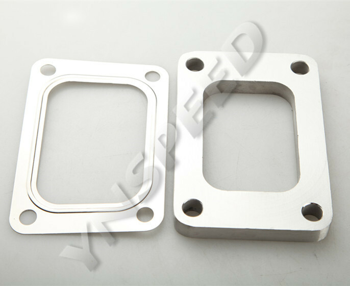 T6 GT5533R GT5541R GT6041 4 Bolt Turbo Inlet Flange w/Gasket 304 Stainless Steel