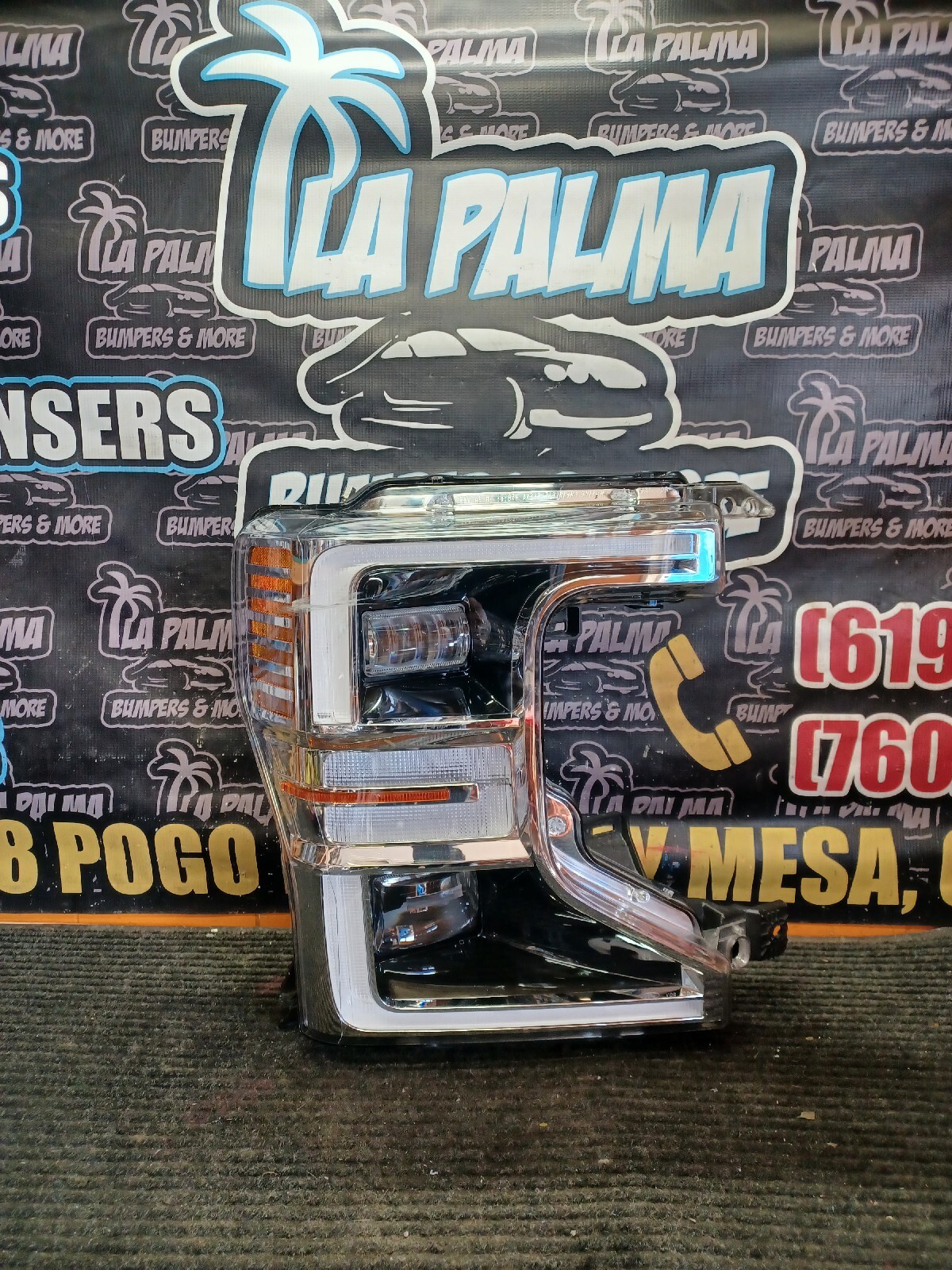 2019 20 21 FORD F250 F350 SUPER DUTY RIGHT CHROME LED HEADLIGHT LC3B-13E014-CL 2019 20 21 FORD F250 F350 SUPER DUTY RIGHT CHROME LED HEADLIGHT LC3B-13E014-CL