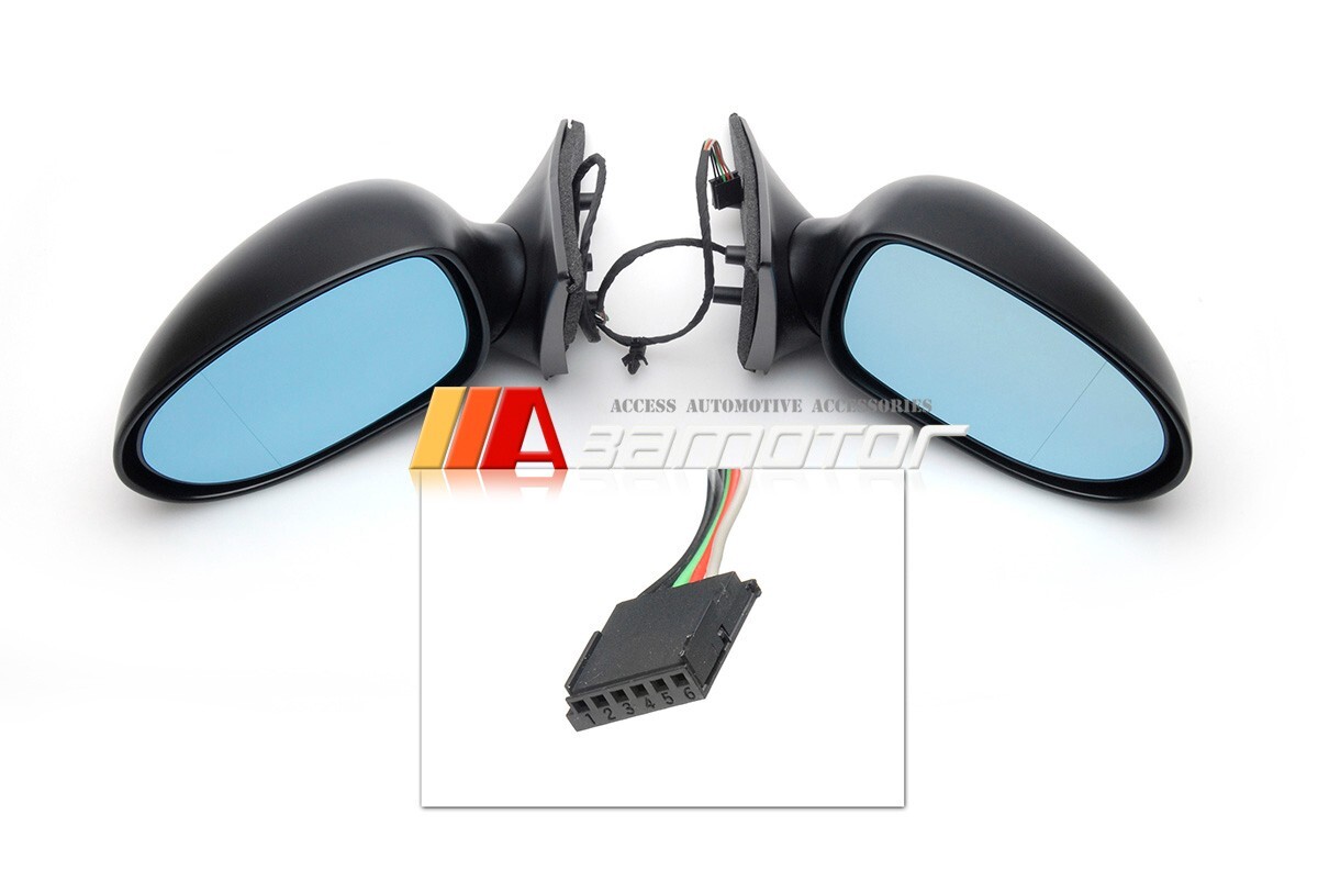M5 Style Manual Foldable Side Mirrors fits 1998-2003 BMW E46 3-Series Sedan LHD
