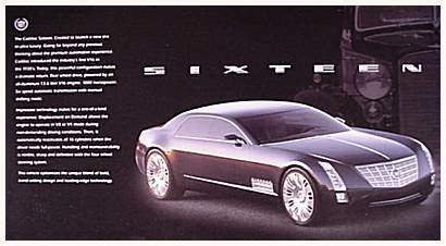 2003 Cadillac Sixteen 16 Concept Car Brochure