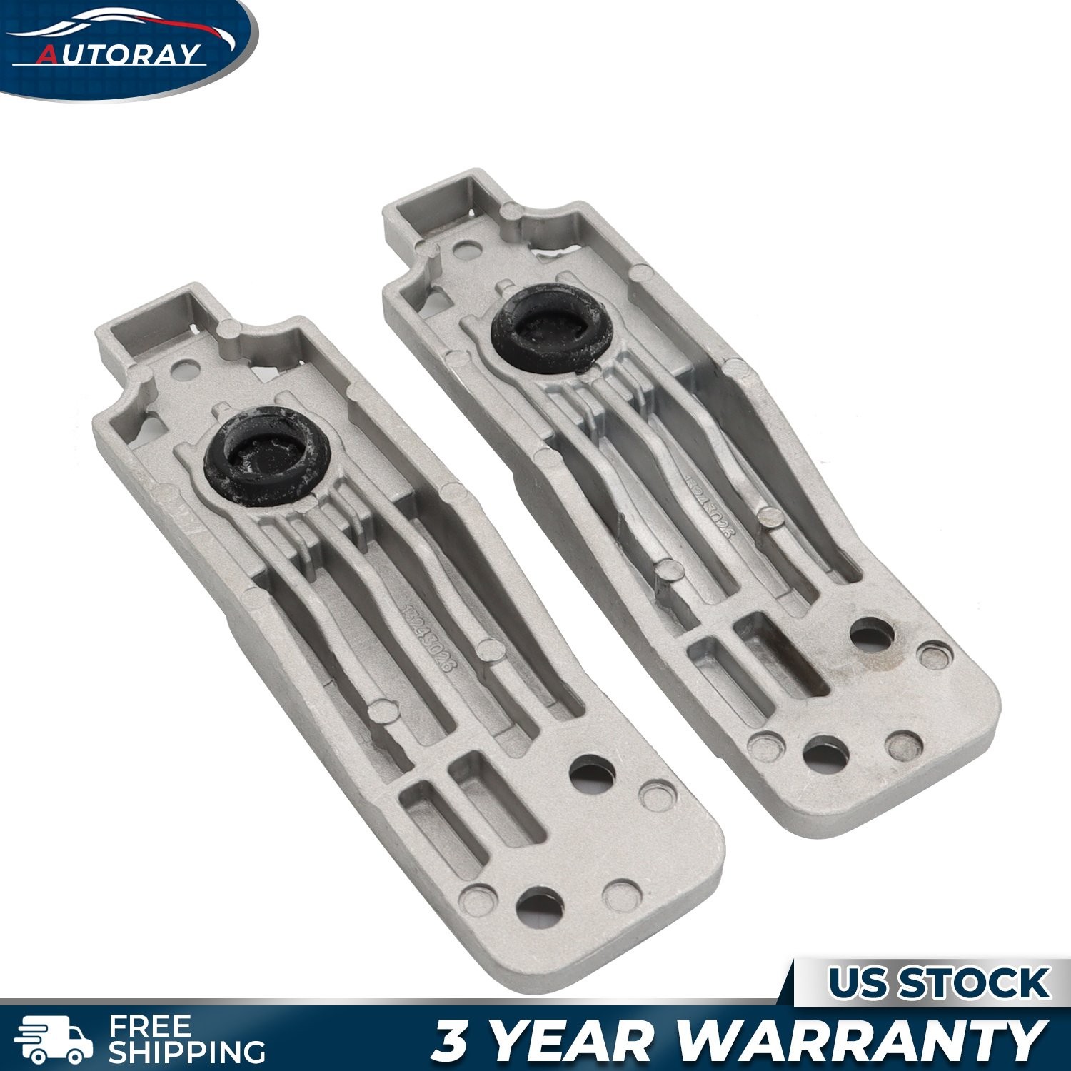 2x Lower Radiator Bracket Mount For 2010-20 Chevy Impala Malibu Buick Regal
