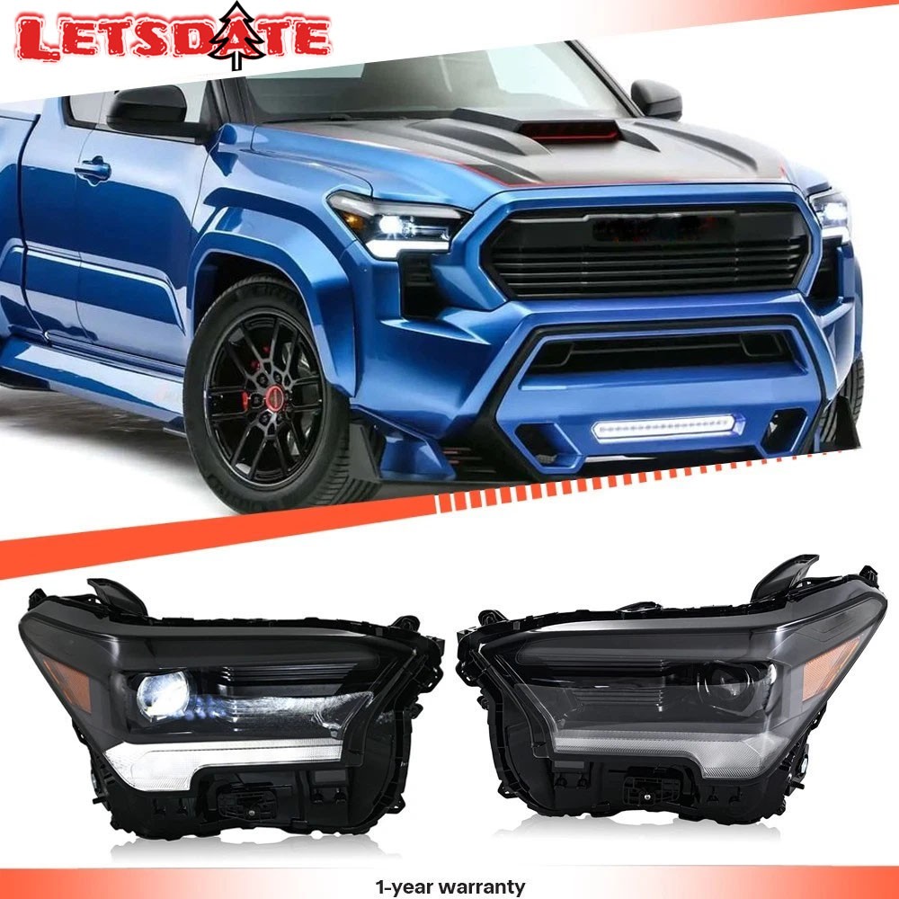 Pair For Toyota Tacoma TRD Right and Left Side LED Headlight Assembly 2024-2026 Pair For Toyota Tacoma TRD Right and Left Side LED Headlight Assembly 2024-2026