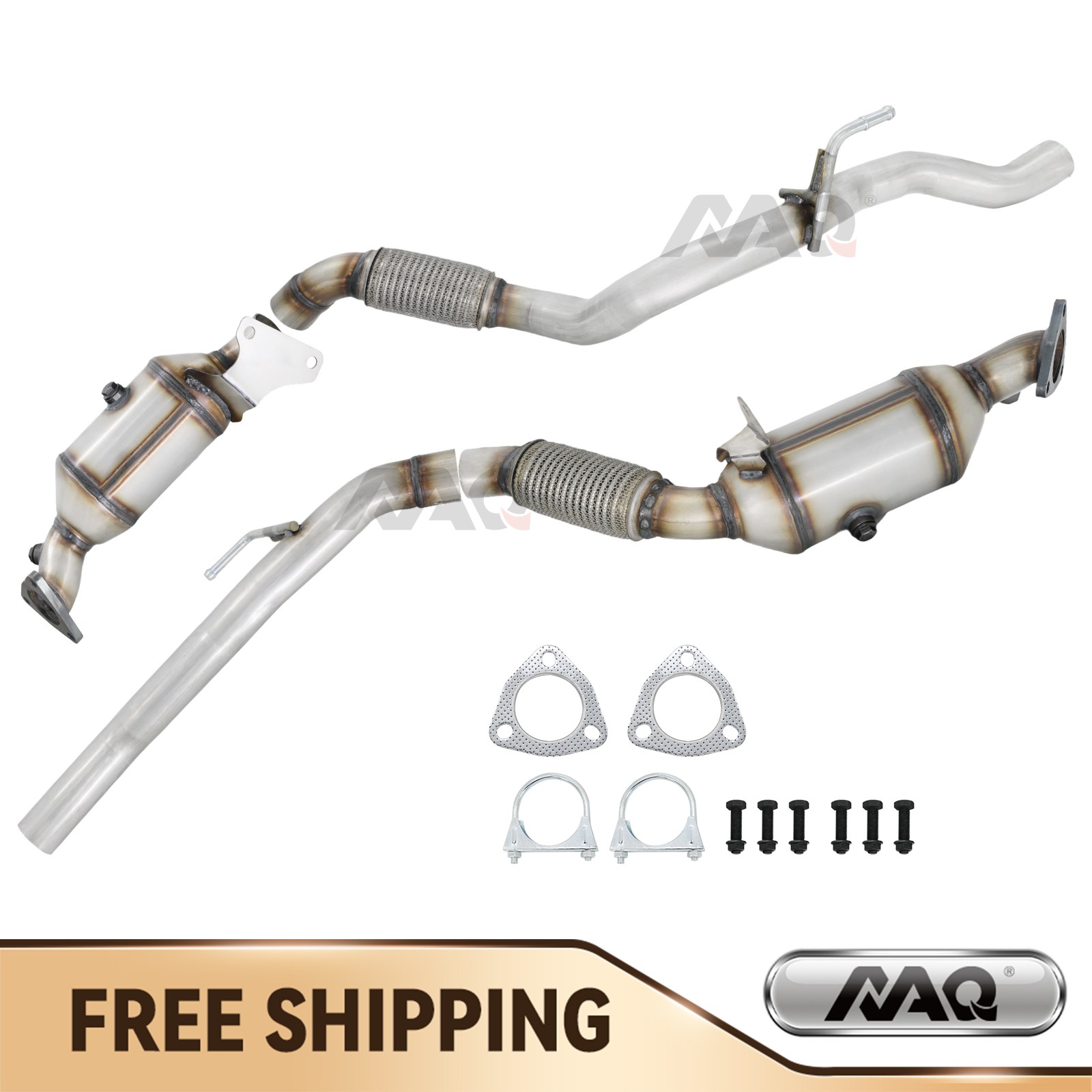 Left + Right Side Catalytic Converter Set for 2011-2018 Porsche Cayenne 3.6L NEW