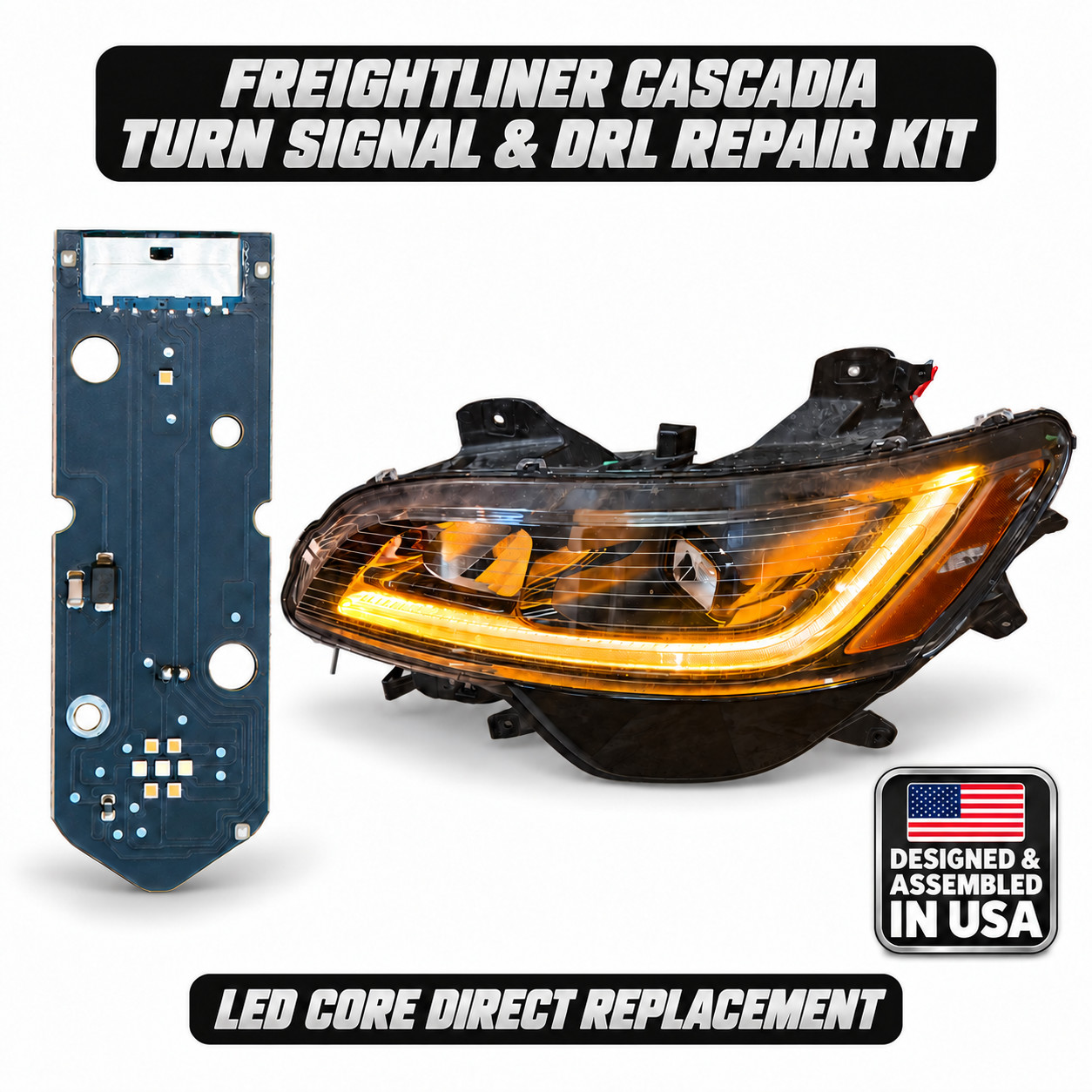 2027 Freightliner Cascadia LED Turn Signal Module Repair Kit A66-20649-010 -011