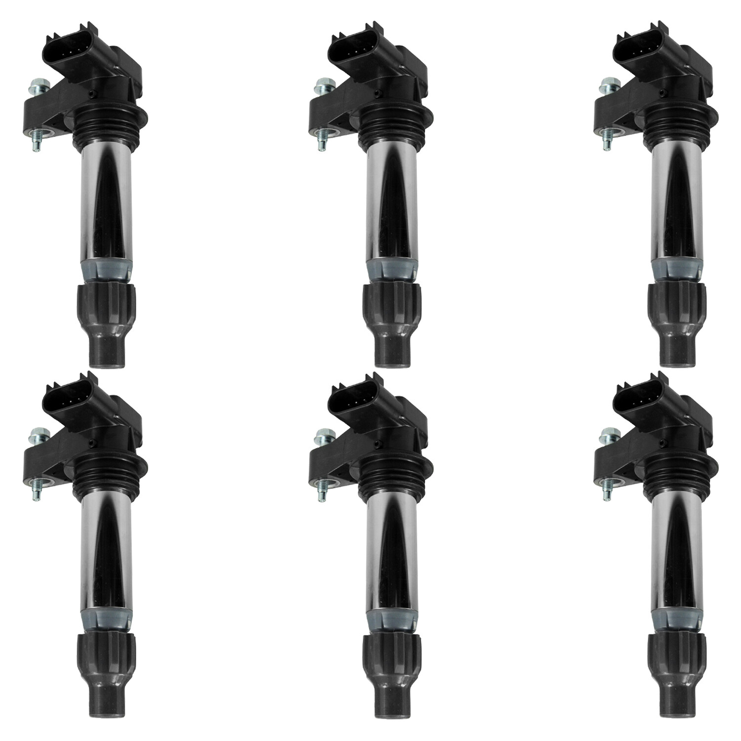 NGK COP (Pencil Type) Ignition Coil Set (6 Pieces) 49018 For Buick Chevrolet V6