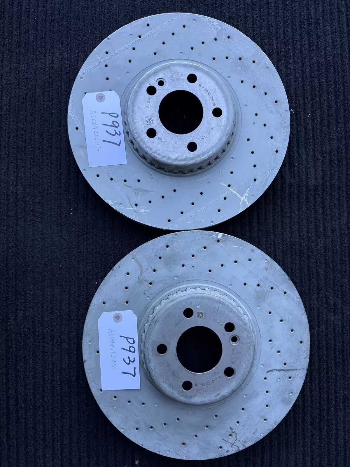 2015-2020 Mercedes C43 AMG Front Brake Disc Rotor OEM A0004212312*2