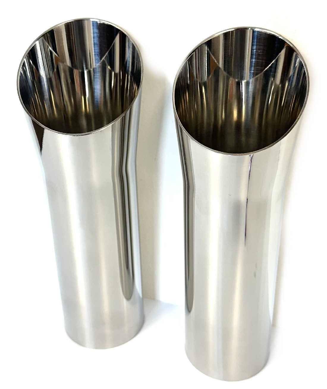 1968-72 Oldsmobile Cutlass 442 Chrome Stainless Steel Trumpet Exhaust Tips