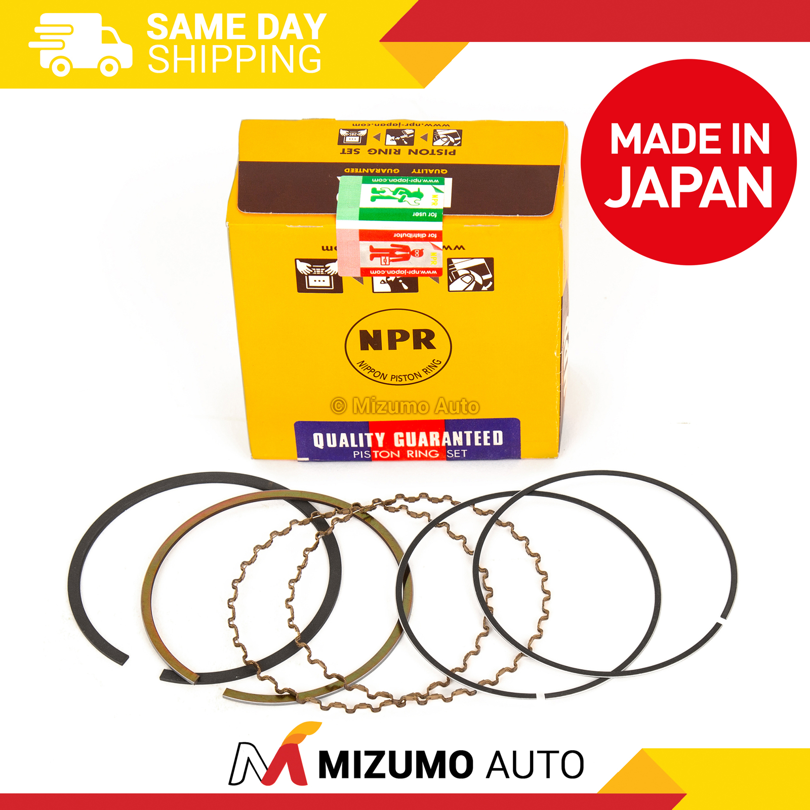 NPR Piston Rings Fit 01-15 Chevy GM 6.6L Diesel Duramax OHV 32V