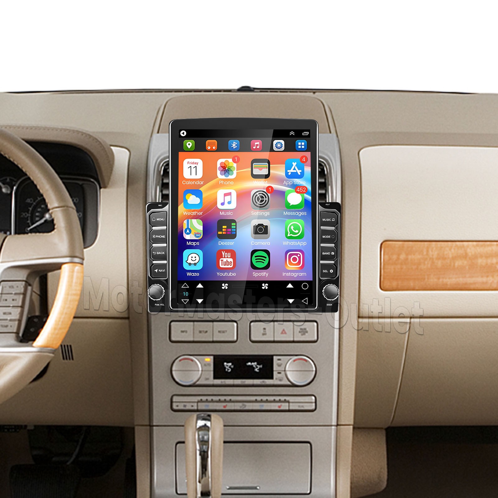 9.7'' Android 15 Carplay For Lincoln MKX 2007-2009 Car Stereo Radio GPS 2+64GB