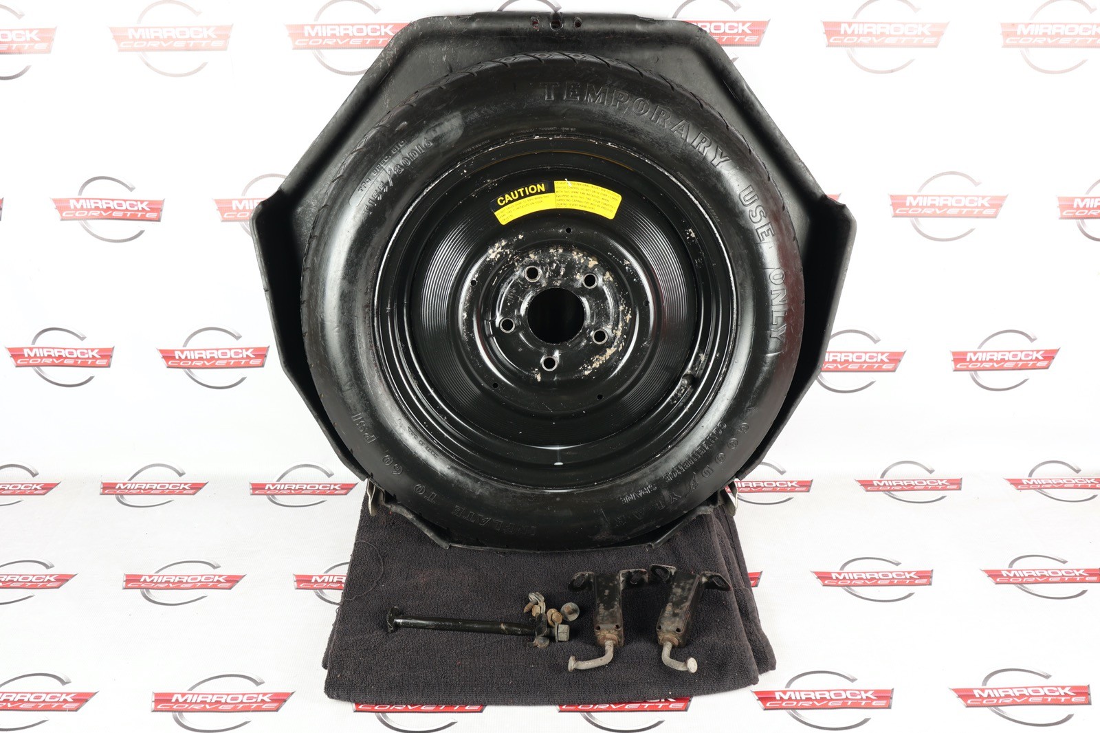 C4 Corvette OEM Spare Tire with Carrier and Hardware 1984-1987 K186