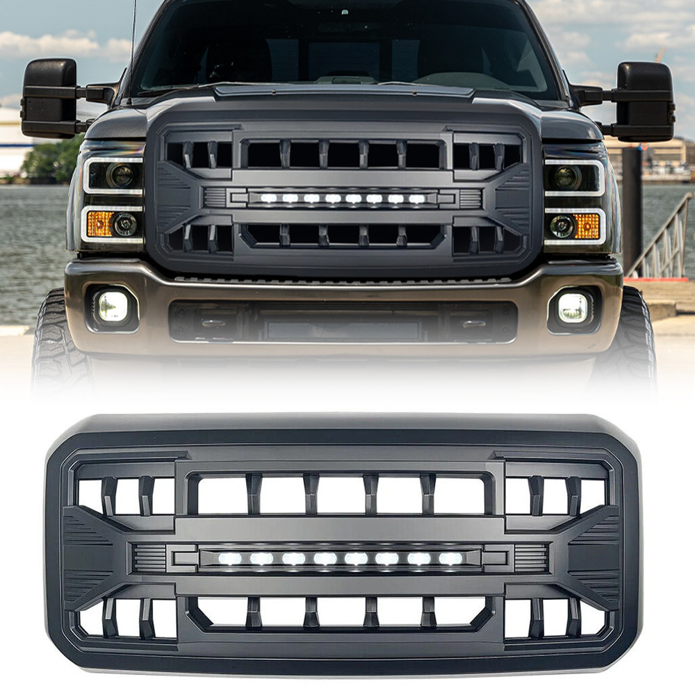 Front Armor Grille for 2011-2016 Ford F250 F350 F450 F550 Super Duty Matte Black Front Armor Grille for 2011-2016 Ford F250 F350 F450 F550 Super Duty Matte Black