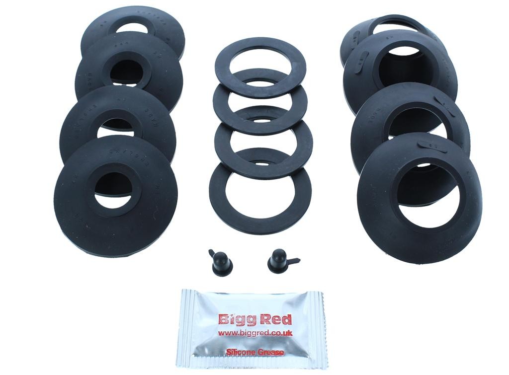 for FERRARI 500 SUPERFAST 1964-66 2x FRONT Brake Caliper Seal Rebuild Repair Kit