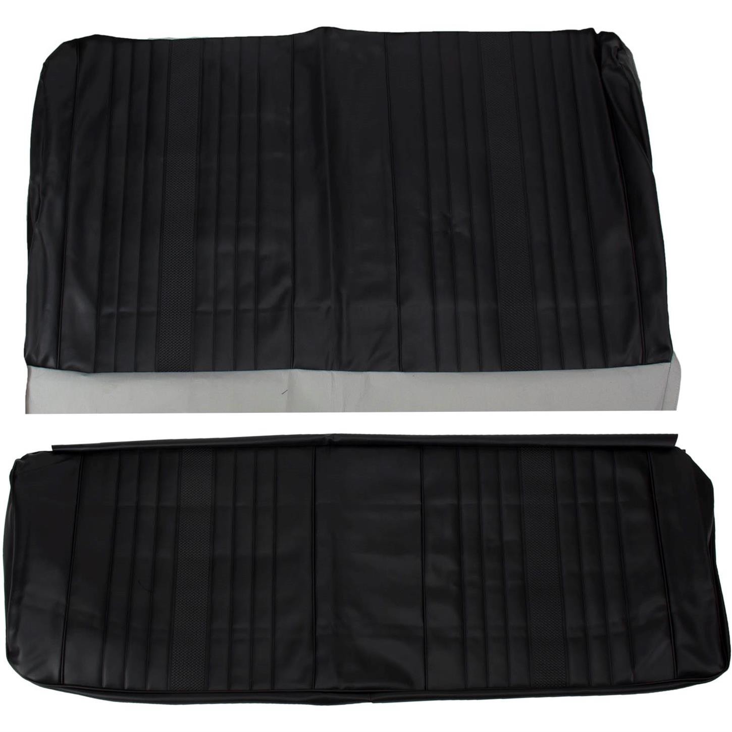 PUI Interiors 69AS10C 69 Fits Chevrolet Chevelle 2 Seat Cover Black