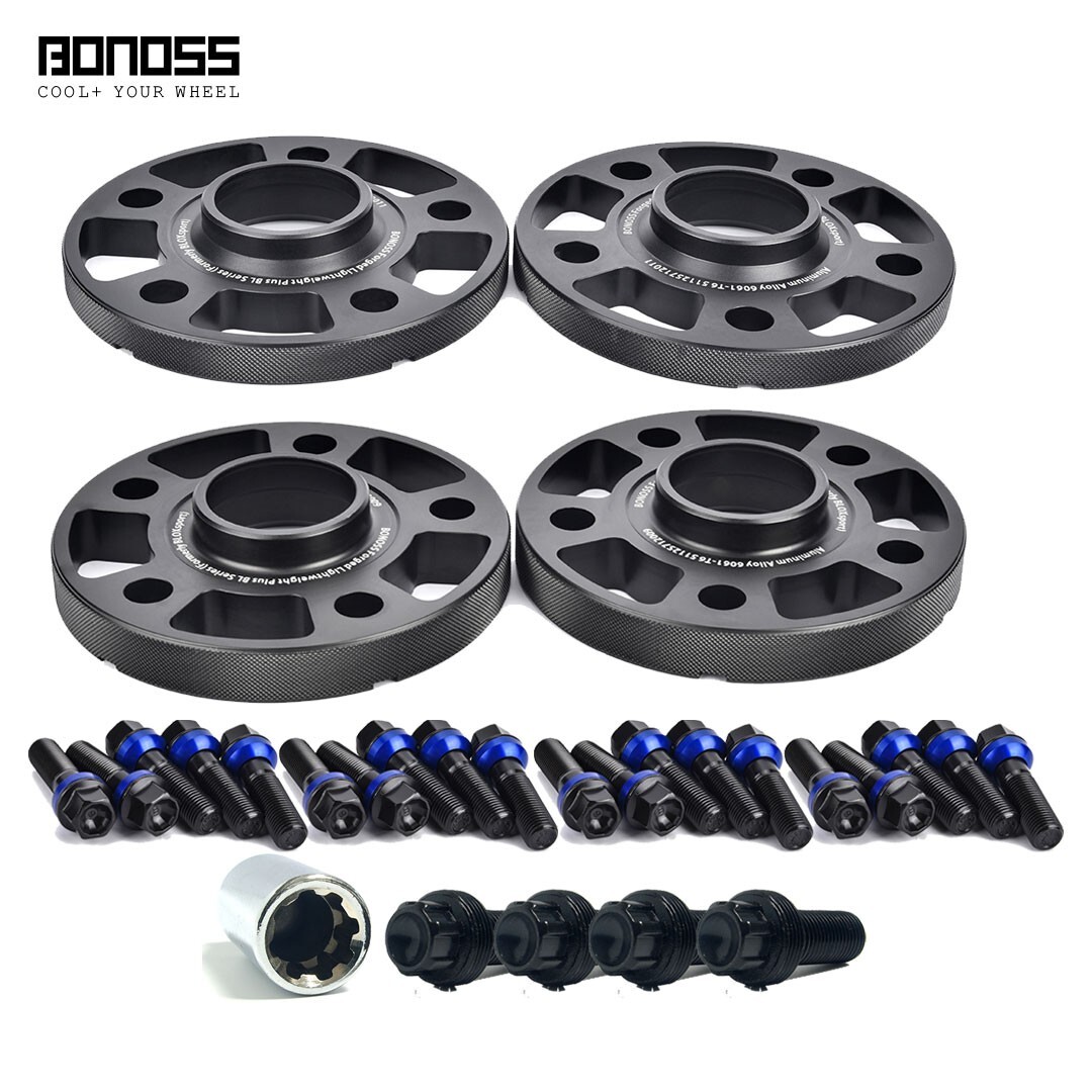 BONOSS 4Pc 15mm+20mm Hubcetric Wheel Spacers for Lexus IS350 IS500 2023+ W. Lock