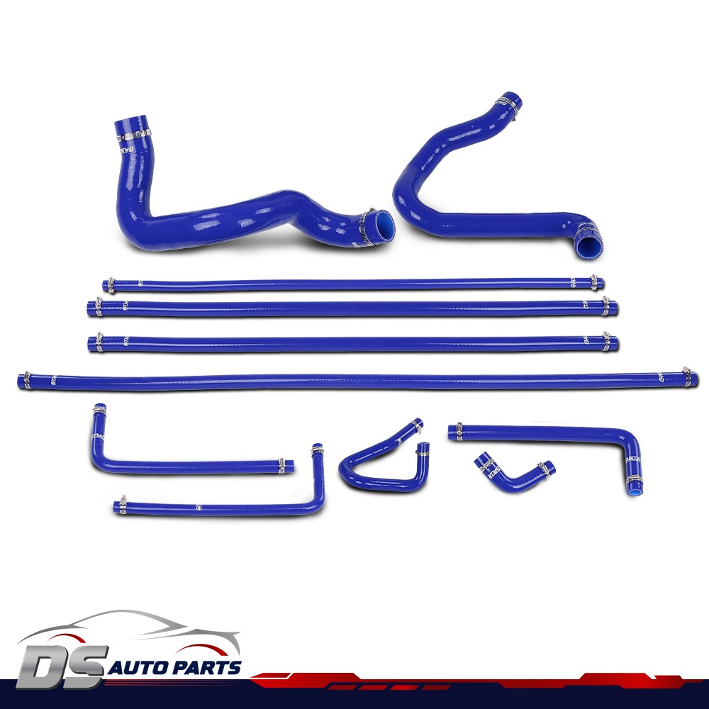 Fits 1988-1994 Ford F150 F250 F350 Bronco 5.0/5.8L Heater Hose+Radiator Kit Blue