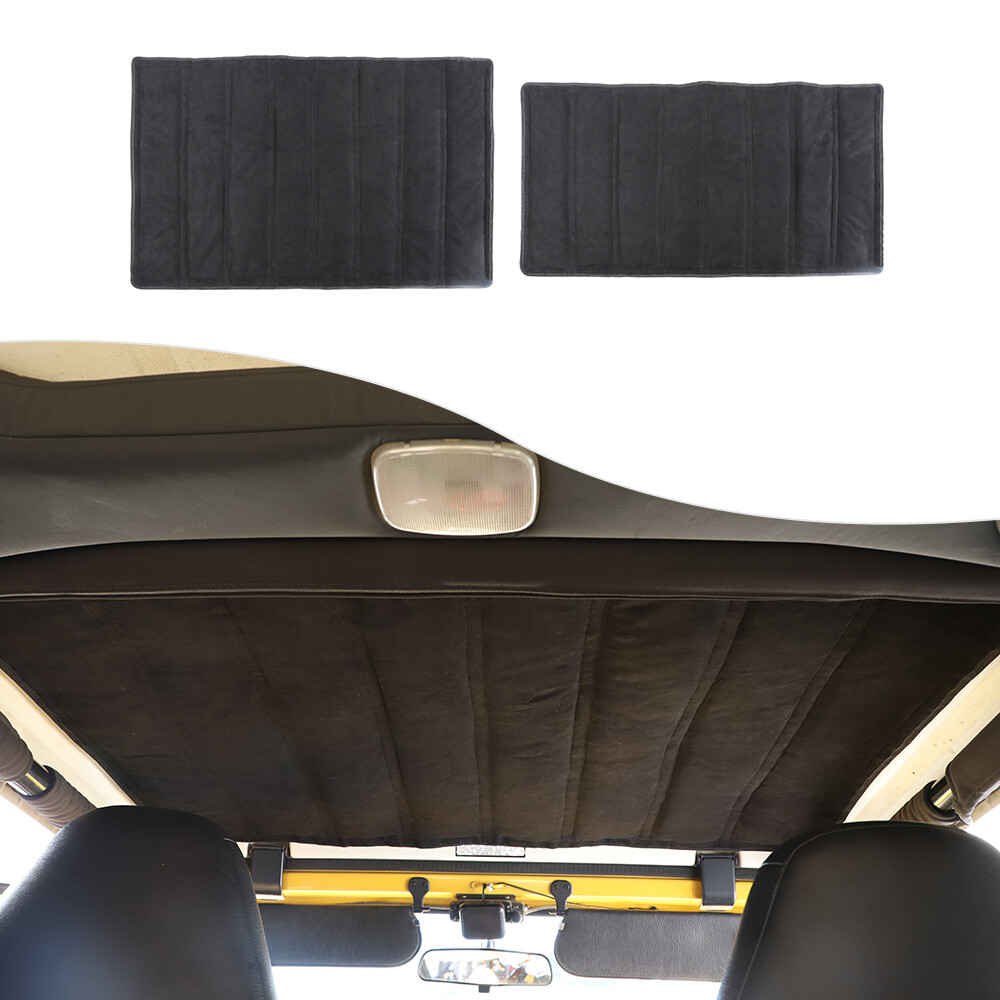 2x Hardtop Heat Insulation Cotton Sound Deadener for Jeep Wrangler TJ 1996-2006