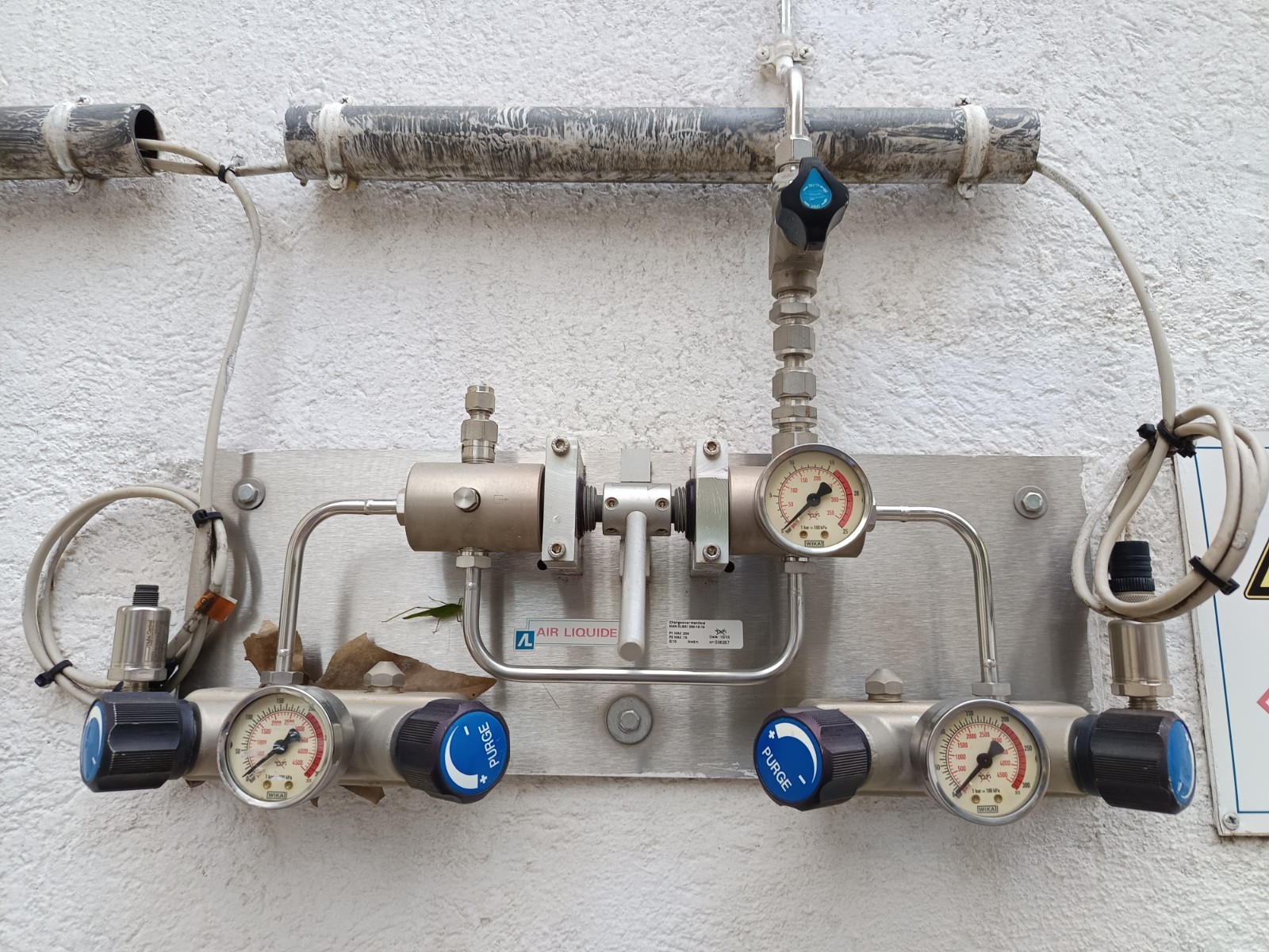 manifold de gaz double détente / Air Liquide Dual Gas Manifold – Stainless Steel