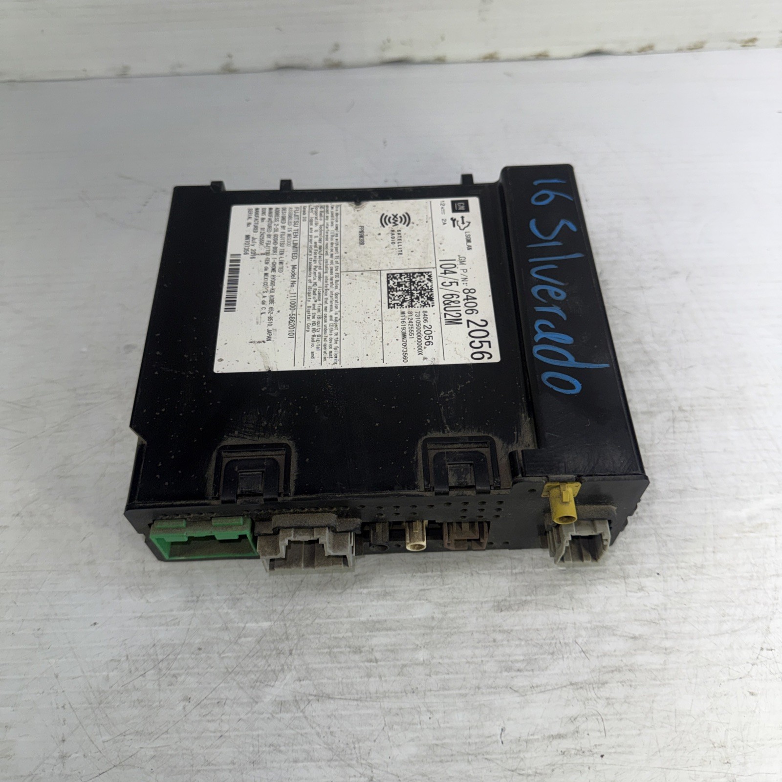 2016 GM Silverado Audio Equipment Radio Receiver ID 84062056 OEM 2016 GM Silverado Audio Equipment Radio Receiver ID 84062056 OEM