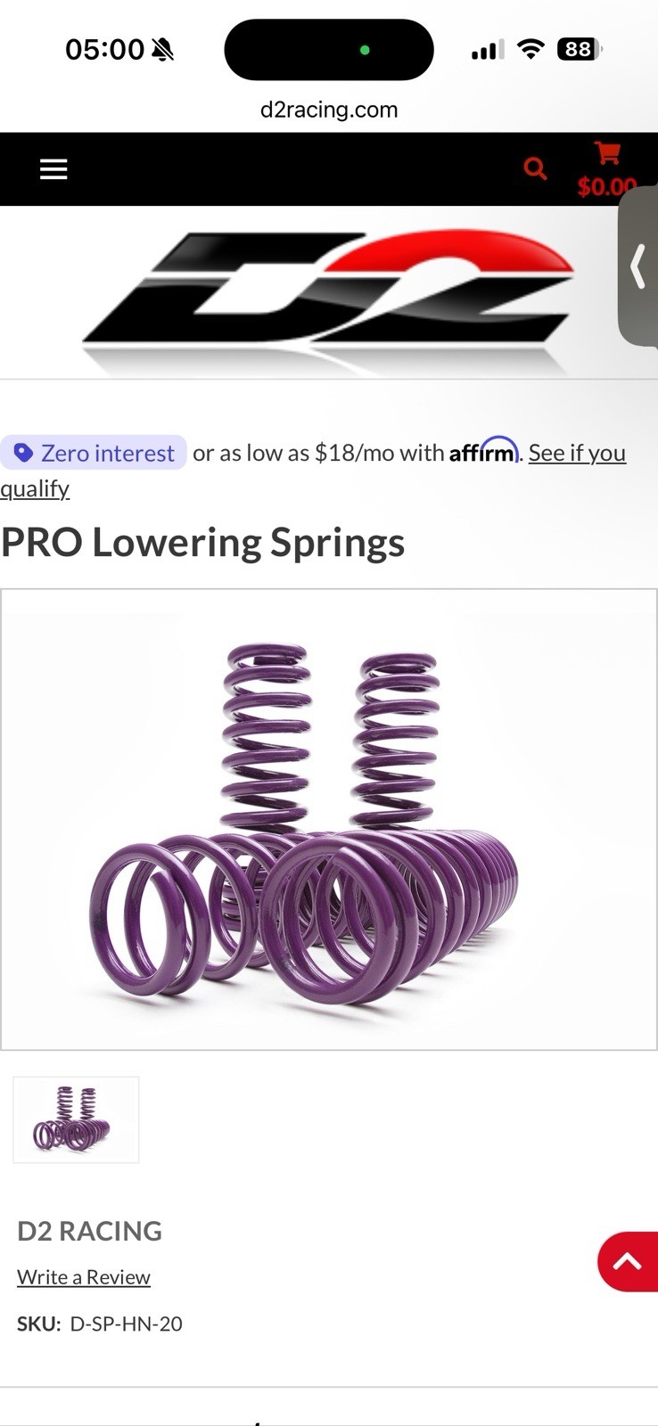 D2 PRO Lowering Springs 2.0\ D2 PRO Lowering Springs 2.0\