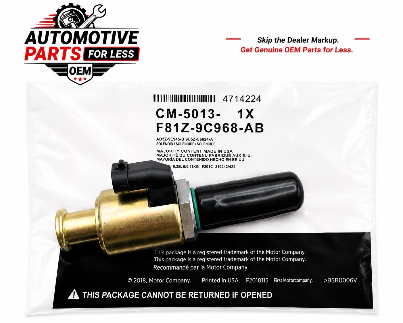 OEM Fuel Injection Pressure Regulator IPR Valve for 7.3L 94-03 Ford Powerstroke