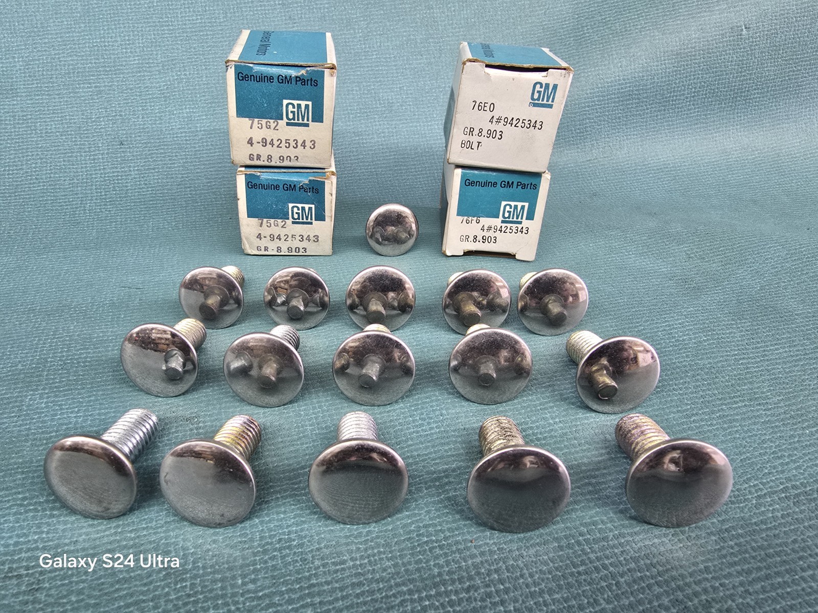 16 NOS  64 65 66 67 68 69 CHEVELLE OLDS 442 GTO BUICK GS BUMPER BOLTS SS 396