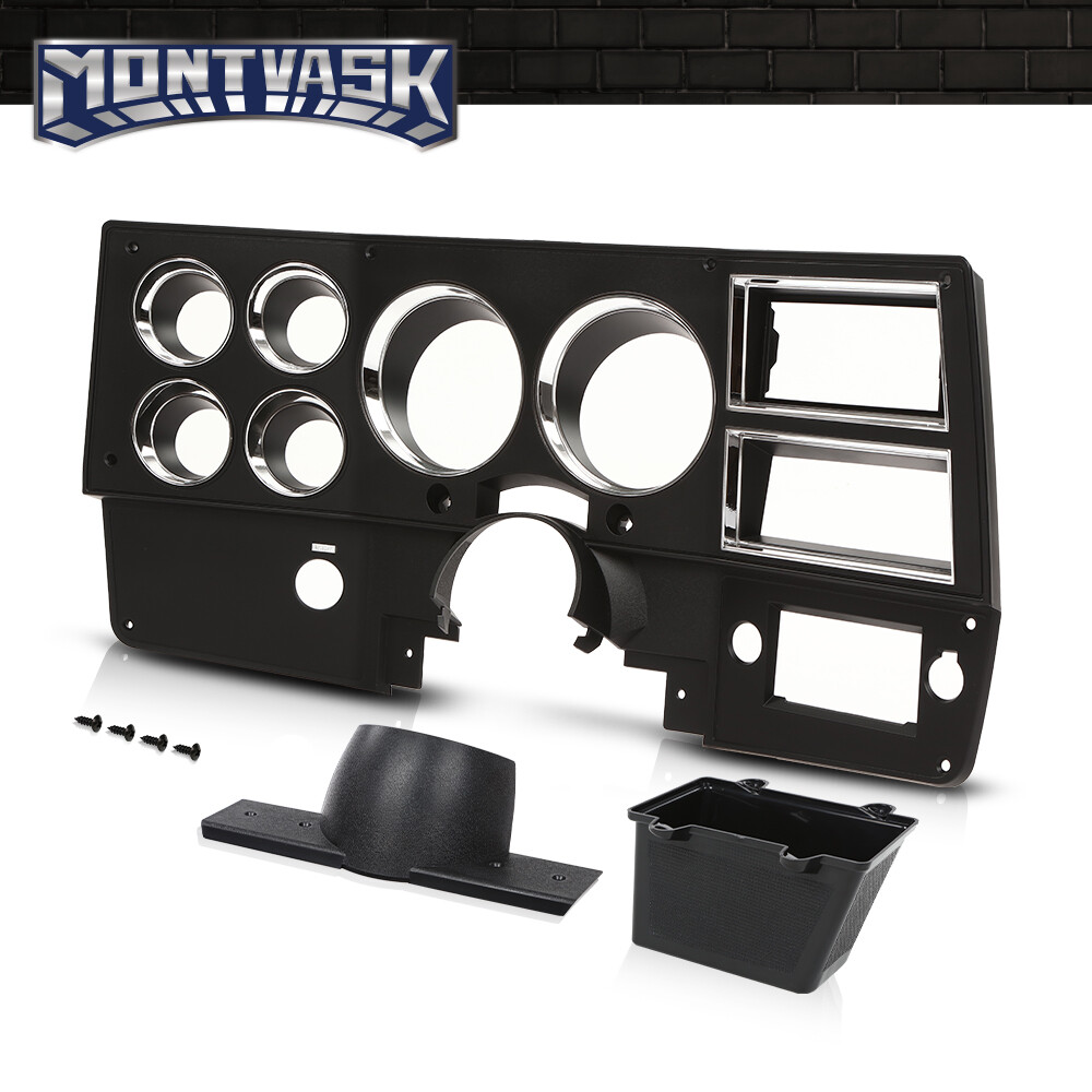 Fit For 84-87 Chevrolet GMC Truck Dash Bezel W/O A/C W/ Lower Column Cover New