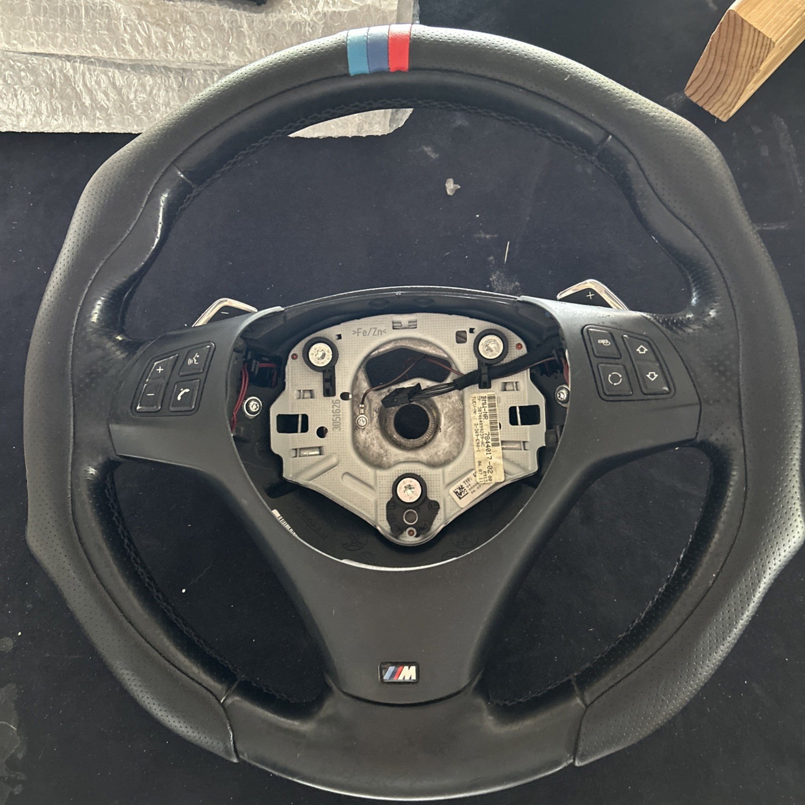 07-13 OEM BMW E90 E92 E93 335 Steering Wheel M-SPORT PERFORATED Leather