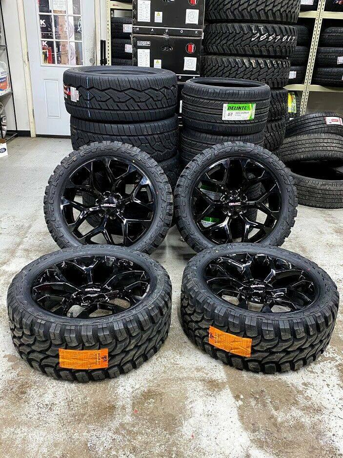 22” Gloss Black Wheels 33\