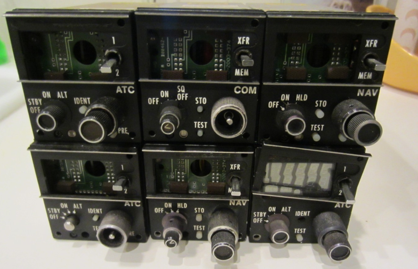 6 COLLINS AVIONICS PARTS LOT CTL-92 (3) CTL-22 CTL-32 (2) LOT OF 6 AS PICTURED