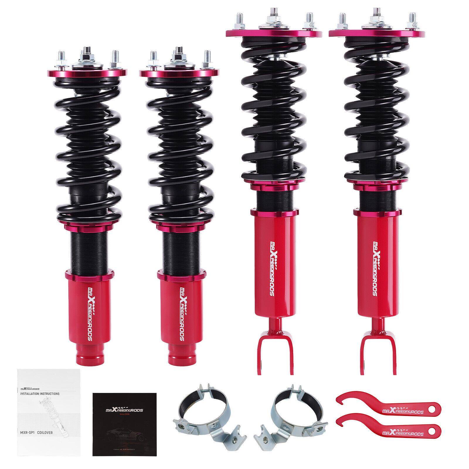 MaXpeedingrods Coilover Lowering Kit For Honda Accord 90-97 Height Adjustable