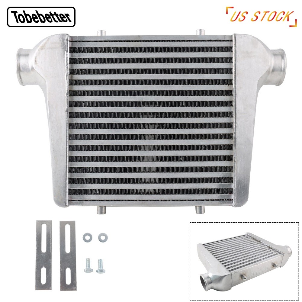 Side Mount Turbo Aluminum Intercooler Plate Type 2.5\'\' Inlet/Outlet 280X300X63mm