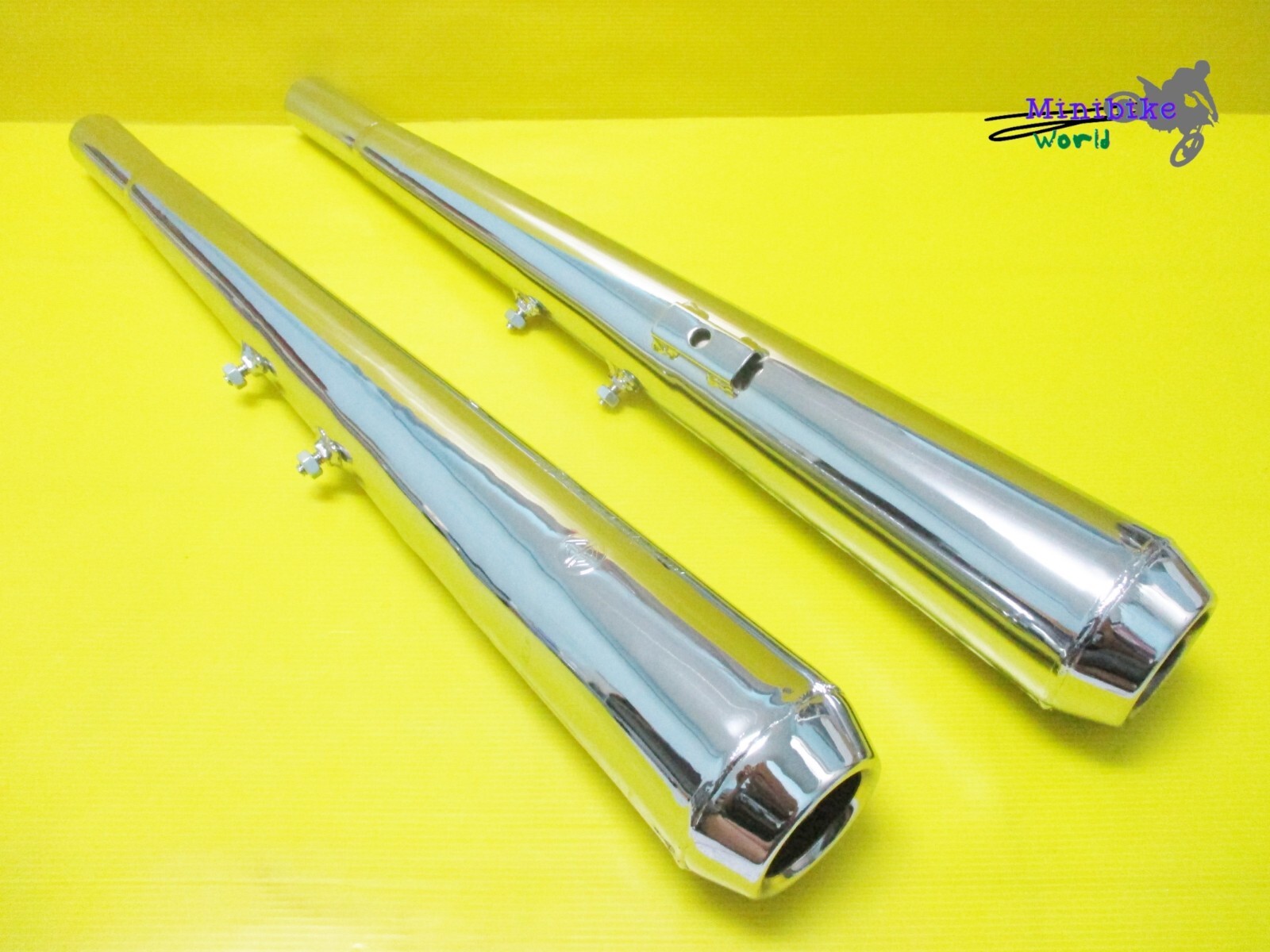 Fit HONDA CB250 CB 250 CB350 CB 350 EXHAUST MUFFLER SET 1PAIR  PT STYLE  [mi634]
