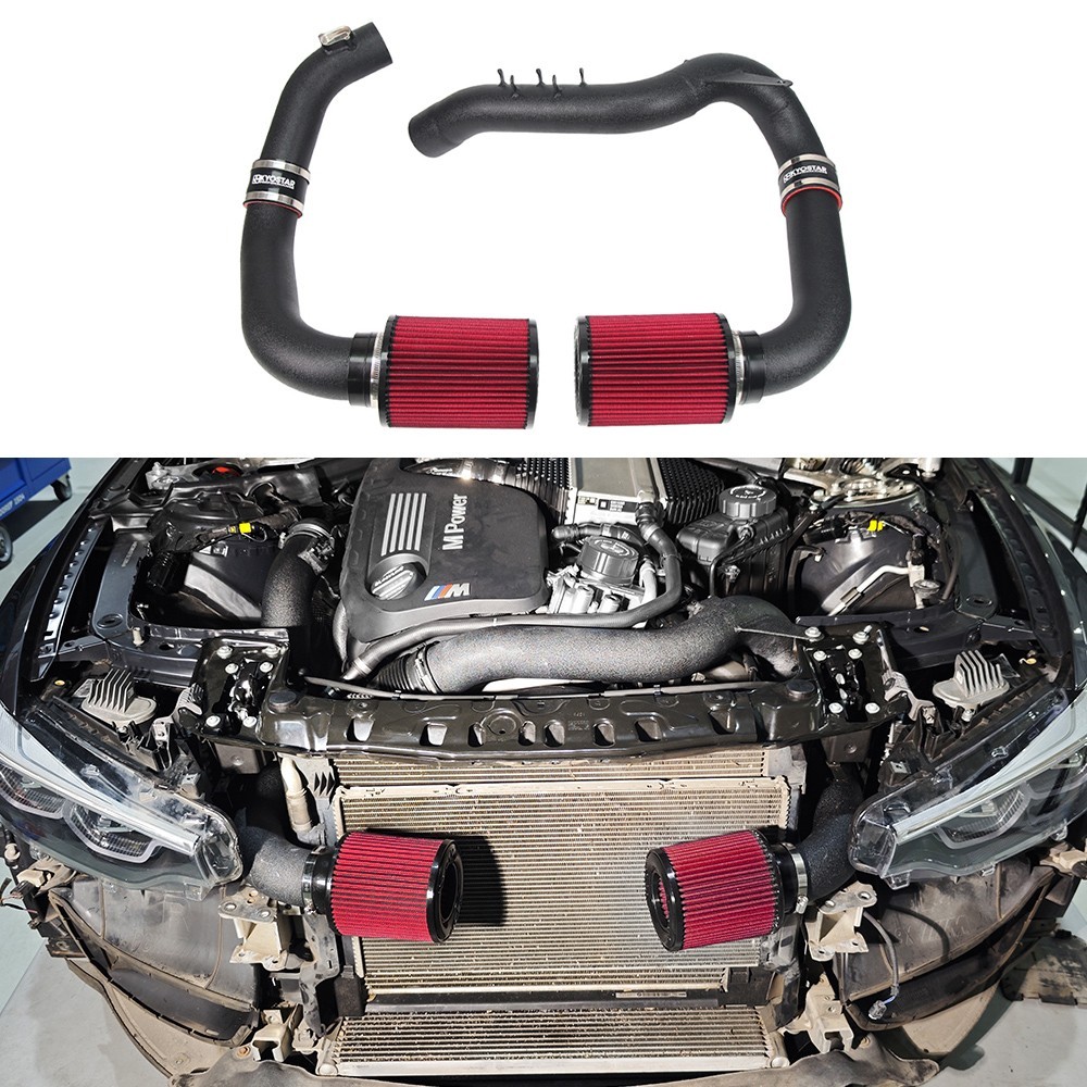 Front Mount Air Intake System For 2015-2021 BMW M2 M3 M4 S55 3.0T L6 Turbo