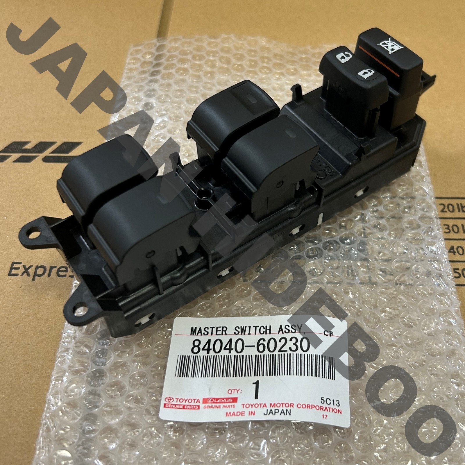 【NEW】Toyota Genuine Land Cruiser Lock Switch, Master Switch Assembly 84040-60230