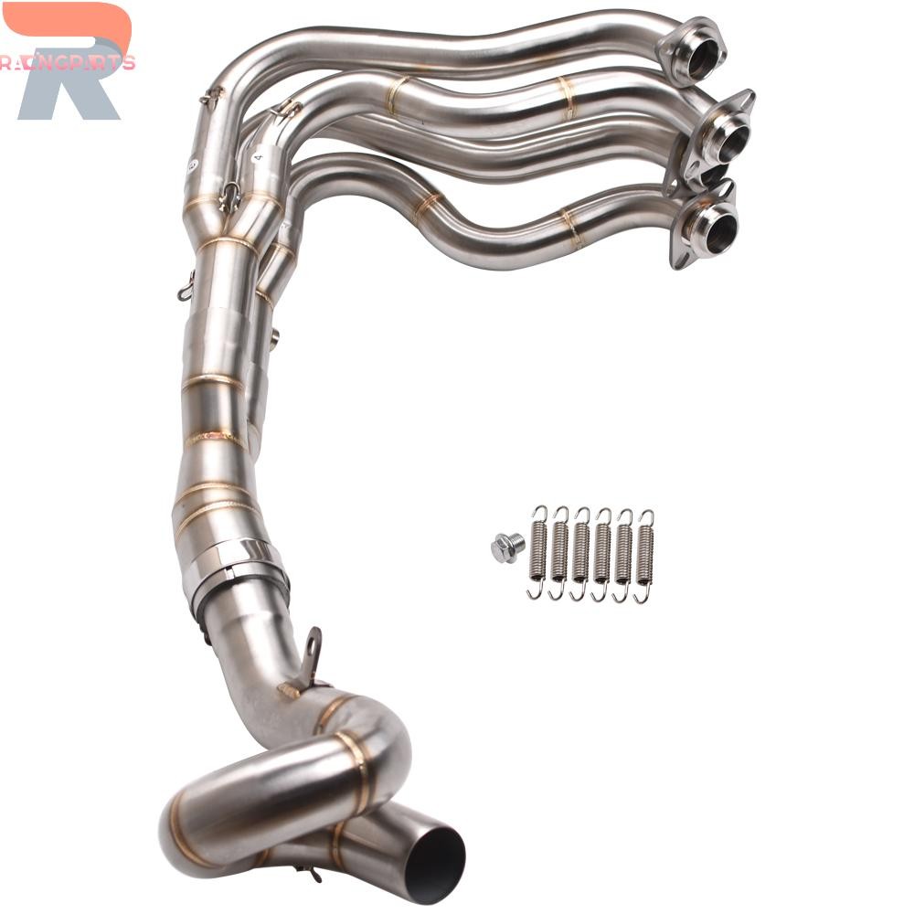 For Kawasaki Ninja ZX6R ZX636 2009-2024 Full System Exhaust Front Link Pipe 51MM