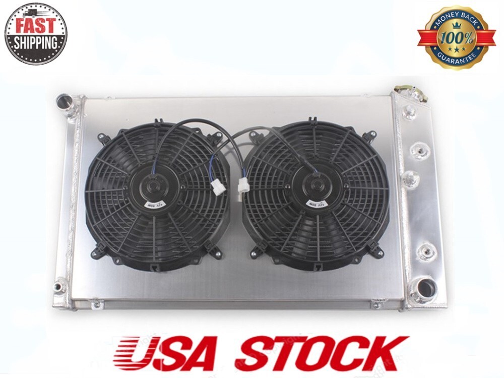 For 70-85 Chevy/GMC C/K/G-Series C10-C20 C25-C3500 4-ROW Alu Radiator+Shroud+Fan