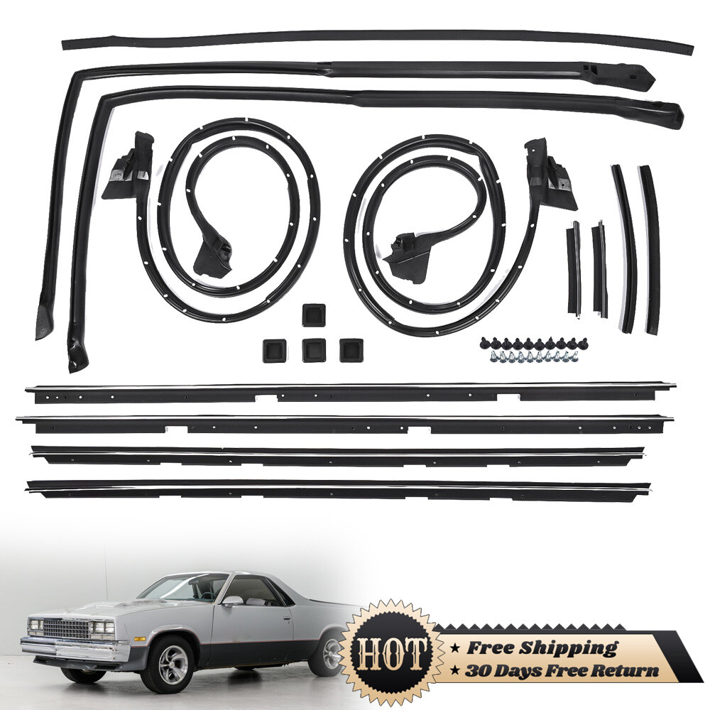 17 PCS Weatherstripping Seals Kit For Chevrolet El Camino&GMC Caballero 1978-87