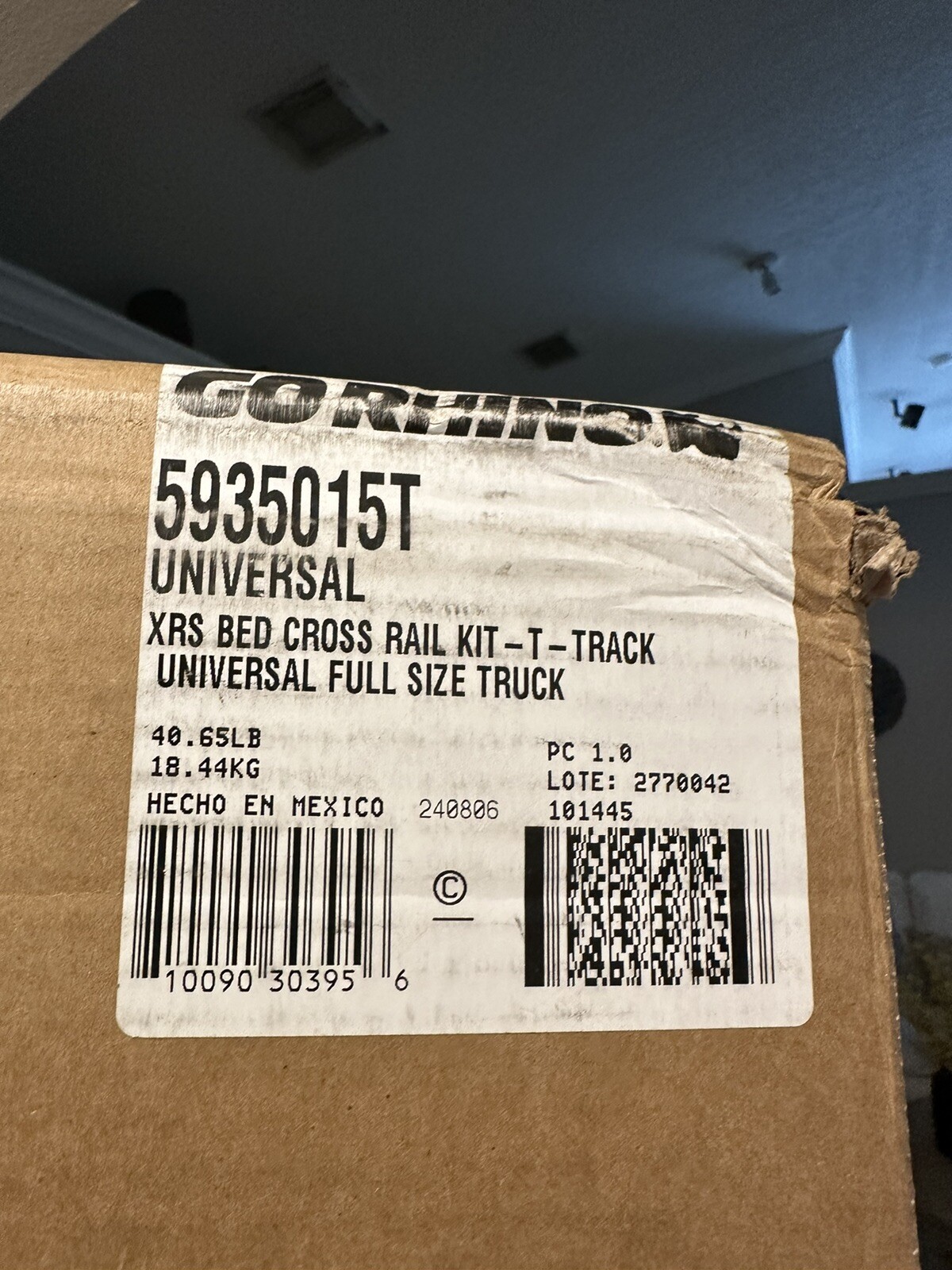 5935015T UNIVERSAL XRS BED CROSS RAIL KIT-T - TRACK UNIVERSAL FULL SIZE TRUCK