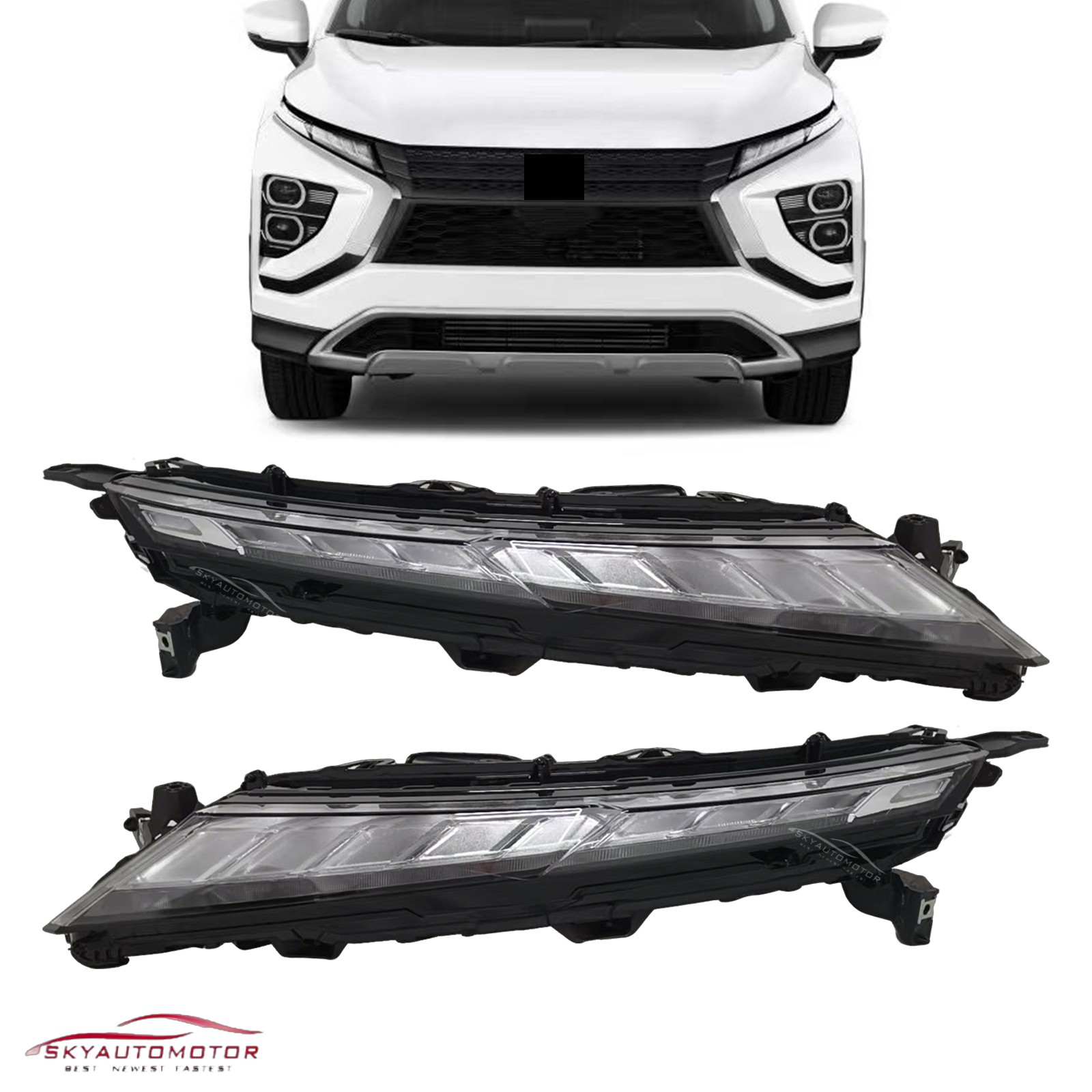 LED DRL Combo Lamp 8310A063 8310A064 Pair For Mitsubishi Eclipse Cross 2022-2026