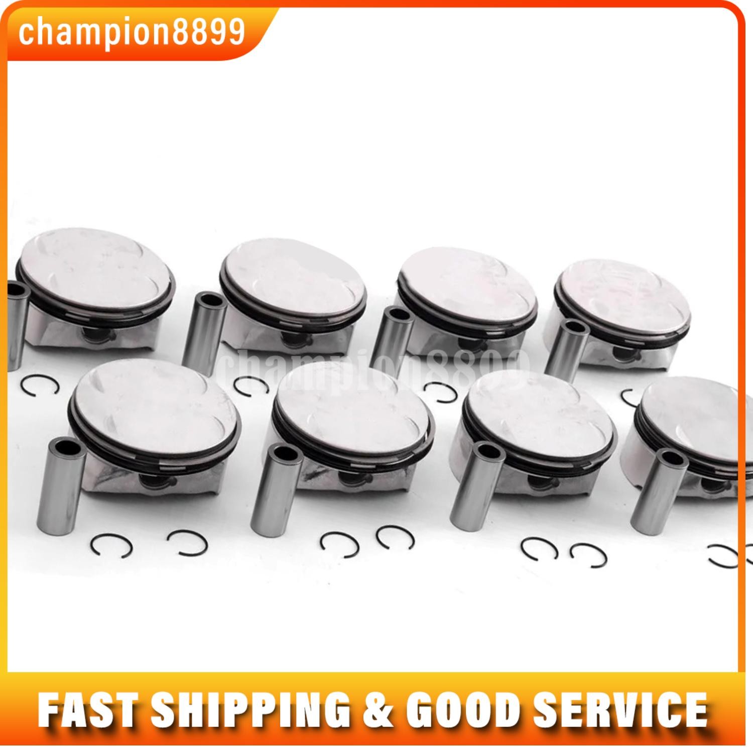 8x Pistons Rings Set For Mercedes-Benz GL550 E500 S550 W212 W221 M273 5.5 V8