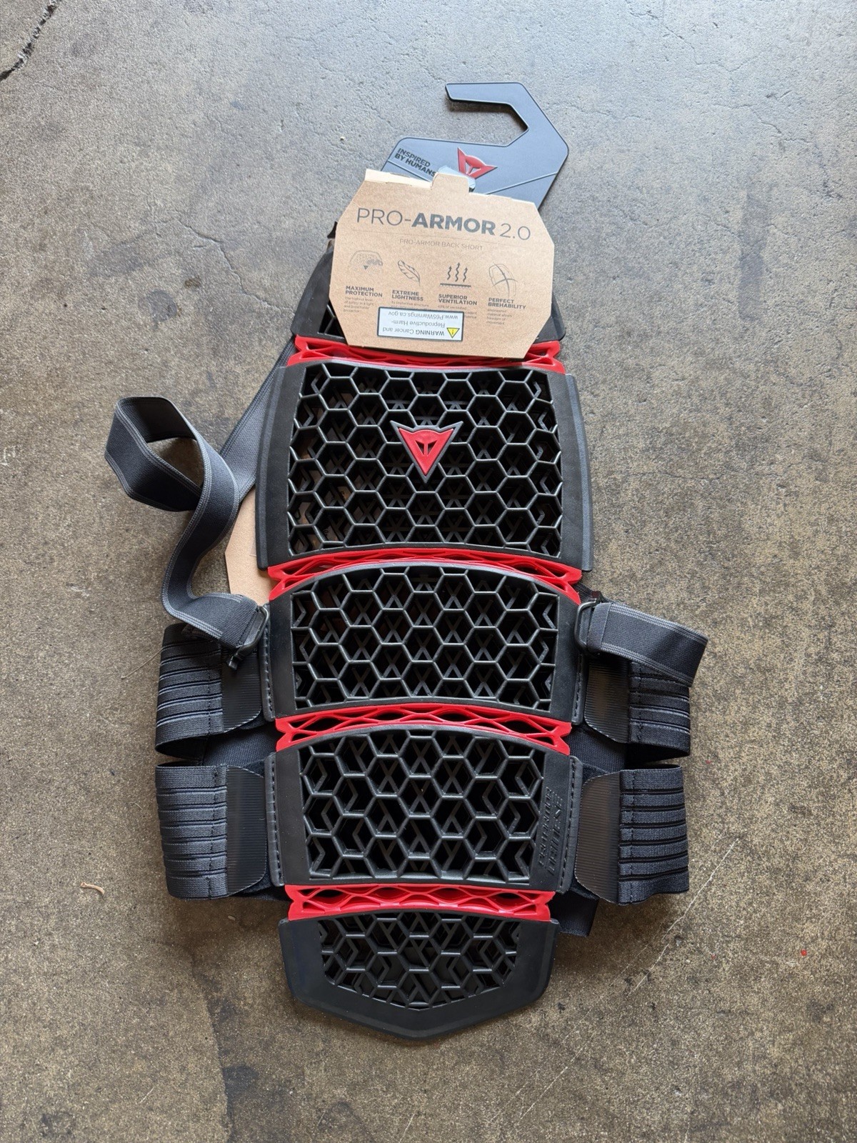 Dainese Pro Armor 2.0 Back Protector XS/M / Short 2.0 - Black